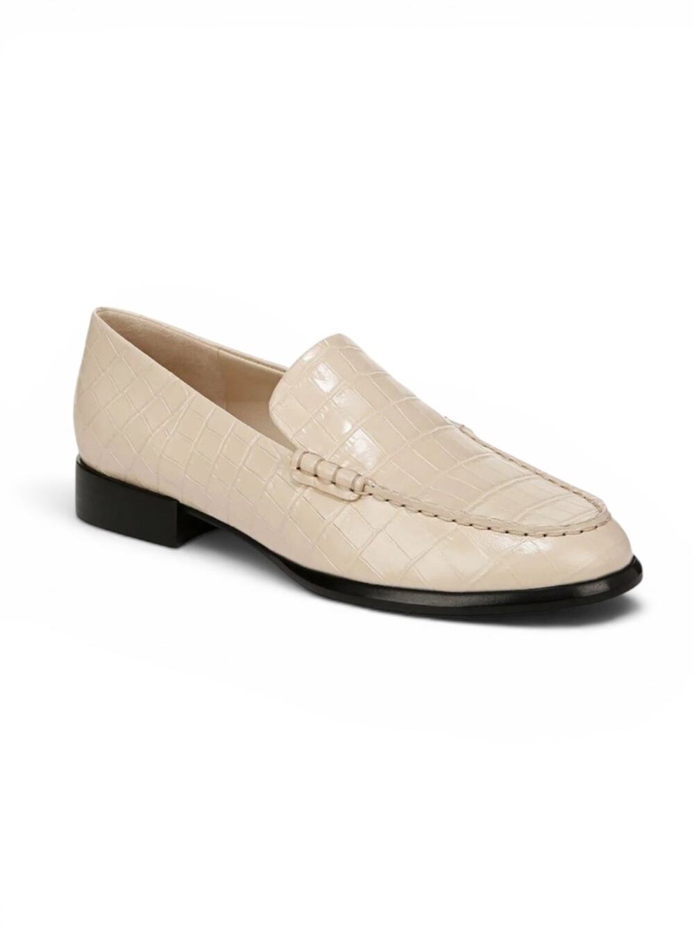 Vince Naomi Loafer in Birch Sand Croc - Sx 9.5M